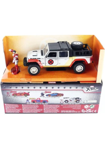 Marvel X-Men Jeep Gladiator 1:32 Ölçek Die-Cast Araç