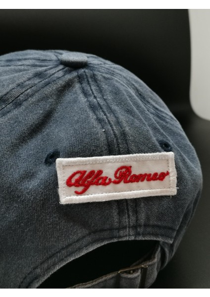 Alfa Romeo Dört Yapraklı Yonca Lacivert Pamuklu Erkek Kadın Şapka