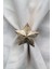 6 Adet Dekoratif Gold Star Nova Peçete Halkası - Napkin Ring 1