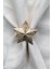 6 Adet Dekoratif Gold Star Nova Peçete Halkası - Napkin Ring 2