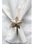 6 Adet Dekoratif Gold Star Nova Peçete Halkası - Napkin Ring 4