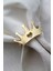 6 Adet Dekoratif Gold Queen Peçete Halkası - Napkin Ring 2