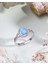 Oval Opal Taşlı Gümüş Yüzük - 18 1