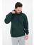 Erkek Kapüşonlu Sweat Yeşil 3
