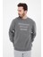 Erkek Baskılı Sweatshirt Antrasit 1