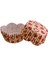 Cupcake Kalıbı Pet Kapsül Dalgalı Sarıya Kırmızı Kalpli Yazılı Kek Kalıbı 65X38 mm (100 Adet) 1