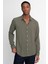 Slim Fit Dar Kesim Uzun Kol Dökümlü Viskon Şık Erkek Gömlek 1