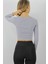 Gitilli Dekolteli Bluz Gri - 98797 3