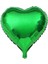 Kalp Şekilli Folyo Balon 45 cm Yeşil 1 Adet 1