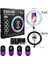 Renkli Ring Light LED Sürekli Işık 10 Inç Youtuber Light Kuaför Işığı Işık Ayaklı 210 cm Tripod 6