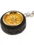 Araba Anahtarı Yaratıcı Tekerlek Rim Hub Tasarım Zinciri Keyfob Kolye Altın (Yurt Dışından) 4