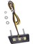 Evrensel Siyah Metal Motosiklet Lambası LED Fren Lambası (Yurt Dışından) 5