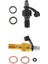 2x Alüminyum M10X1.25MM Konu Tek Bleed Nipel Banjo Bolt - Siyah + Altın (Yurt Dışından) 1