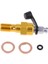 2x Alüminyum M10X1.25MM Konu Tek Bleed Nipel Banjo Bolt - Siyah + Altın (Yurt Dışından) 2
