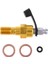 2x Alüminyum M10X1.25MM Konu Tek Bleed Nipel Banjo Bolt - Siyah + Altın (Yurt Dışından) 3