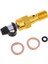 2x Alüminyum M10X1.25MM Konu Tek Bleed Nipel Banjo Bolt - Siyah + Altın (Yurt Dışından) 5