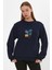 Baskılı Ribanalı Sweatshirt (E22-75600) 1