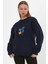 Baskılı Ribanalı Sweatshirt (E22-75600) 2