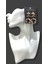 Sarı ve Kahribar Kristal Renk Taşlı Modern Tasarım Abiye Küpe MY70E22310045 2