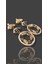 Sarı ve Kahribar Kristal Renk Taşlı Modern Tasarım Abiye Küpe MY70E22310045 3