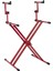 GFW-KEY-5100XRED Red 2 Tier x Style Keyboard Stand 1