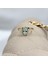 1.05 Karat Green Topaz Taşlı 0.30 Karat Pırlanta(Signty)Taşlı Vintage Tasarım 925 Ayar Gümüş Yüzük 9