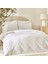 White Collection Puff %100 Pamuk Çift Kişilik Nevresim Takımı Beyaz 1