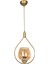 Deco 110 Modern Tasarım Salon - Mufak - Yatak Odası - Eskitme Renk Bal Camlı Sarkıt Tekli Avize 1