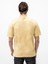 Erkek Sarı Basic Düz Rahat Kalıp Relax T-Shirt - 12185628 3