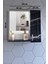 Aynalı Raflı Banyo Dolabı 60 cm Mdf Sonata Siyah-Beyaz 5
