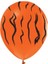 Turuncu Üzeri Kaplan Desenli 12 Inç Lateks Balon 1