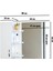 Aynalı Raflı Banyo Dolabı Mdf 80 cm Üst Modül Mat Beyaz 5
