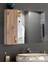 Aynalı Raflı Banyo Dolabı 80 cm Üst Modül 3