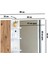 Aynalı Raflı Banyo Dolabı 80 cm Üst Modül 5