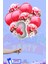 3 Harf Rakam 40INÇ Gümüş Folyo Balon ve Kırmızı Konfetili Balon Seti 1