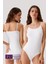 2'li Ekonomik Paket Beyaz 3004 Ince Askılı Basic Pamuklu Çıtçıtlı Body / Atlet Set 1