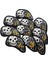10PC Golf Demir Head -Incovers Kafatası Deseni Su Geçirmez Kulüp Kapakları 16X16X9CM (Yurt Dışından) 2