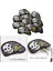 10PC Golf Demir Head -Incovers Kafatası Deseni Su Geçirmez Kulüp Kapakları 16X16X9CM (Yurt Dışından) 5