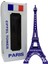 Metal Paris Eyfel Kulesi Mor Kristal Taşlı 25CM 2