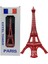 Metal Paris Eyfel Kulesi Kırmızı Kristal Taşlı 25CM 3