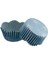 Cupcake Kalıbı Pet Kapsül Dalgalı Kek Kalıbı 65X38 mm (100 Adet) Fiyonklu Mavi 1
