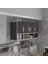 Kenzlife hazır mutfak severus gri 060*120*22 mutfak banyo dolabı kapaklı raflı 1