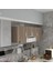 Hazır Mutfak FLORO22 Crd 060*150*22 Mutfak Banyo Dolabı Kapaklı Raflı 1