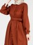 Önden Düğmeli ve Kemerli Elbise 2
