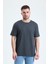 Koyu Gri Renk Loose Fit T-Shirt 1