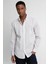 Slim Fit Uzun Kol Keten Premium Seri Düğmeli Yaka Spor Gömlek 1
