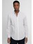 Slim Fit Uzun Kol Keten Premium Seri Düğmeli Yaka Spor Gömlek 2