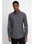 Slim Fit Uzun Kol Keten Premium Seri Düğmeli Yaka Spor Gömlek 1