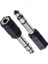 2 Adet 3.5 mm 6.3 mm Jack Çevirici Piyano Için Kulaklık Çevirici 3