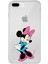 Apple iPhone 7 Plus Uyumlu Kapak Minnie Mouse Tasarımlı Şeffaf Silikon Kılıf 1